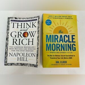 Self-Help Book Bundle- think and grow rich & the miracle morning
